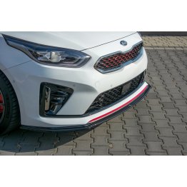 Накладка сплиттер на передний бампер на Kia ProCeed III GT